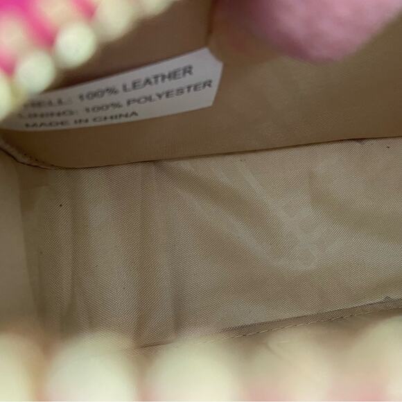 NWT Joy Clean & Chic Saffiano Leather Crossbody Camera Bag with Card Case Pink - Picture 9 of 12